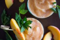 Peach Bourbon Tea Slushies Recipe for Summer Cocktails