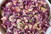 Crisp Red Cabbage Salad with Tangy Apple and Dijon Dressing