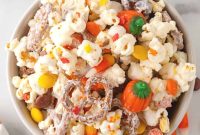 Candy Corn & Pumpkin Halloween Popcorn Recipe – Festive Snack Ideas