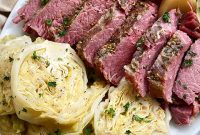 Slow Cooker Corned Beef and Cabbage Recipe (Video Included)