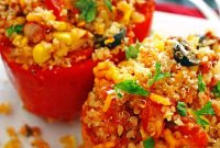 Slow-Cooker Stuffed Peppers with Savory Beef and Rice