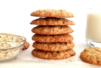 Chewy Oatmeal Cookies with Raisins and Warm Spices