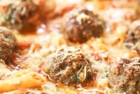 Cheesy Meatball Pasta Bake Recipe with Video Tutorial