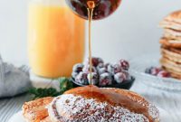 Fluffy Eggnog Pancakes for One, Two, or Four