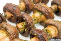 Garlic-Marinated Grilled Mushroom Kebabs for Summer BBQ