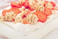 Strawberry Tiramisu Made Without Raw Eggs: Light No-Bake Recipe