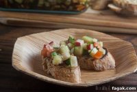Refreshing Cucumber Bruschetta Recipe with Tangy Tomato Salsa