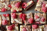 Chocolate Raspberry Gooey Bars: Decadent Melting Chocolate Squares
