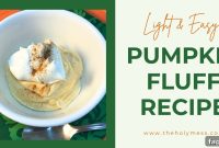 Pumpkin Fluff Recipe: Lighter Fall Dessert with Pumpkin Spice