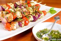 Grilled Chimichurri Chicken Skewers with Zesty Herb Sauce