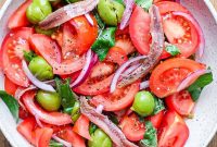 Sicilian Aeolian Salad with Tomatoes and Fresh Herbs