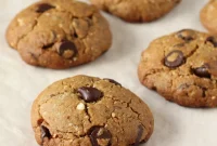 Gluten-Free Vegan Millet, Almond & Oat Chocolate Chip Cookies