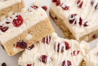 White Chocolate Cranberry Cookie Bars Recipe for Holiday Baking