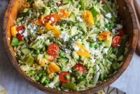 Spring Asparagus and Lemon Orzo Salad with Parmesan