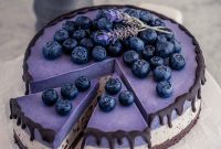 No-Bake Stracciatella Maqui Berry Cheesecake Recipe