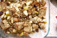 Paleo Sausage, Apple & Chestnut Stuffing (Gluten-Free)
