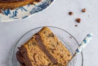 Maple Pecan Cake with Chocolate Cashew Cream Frosting (Vegan)