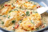 Creamy Chicken Florentine with Spinach and Parmesan
