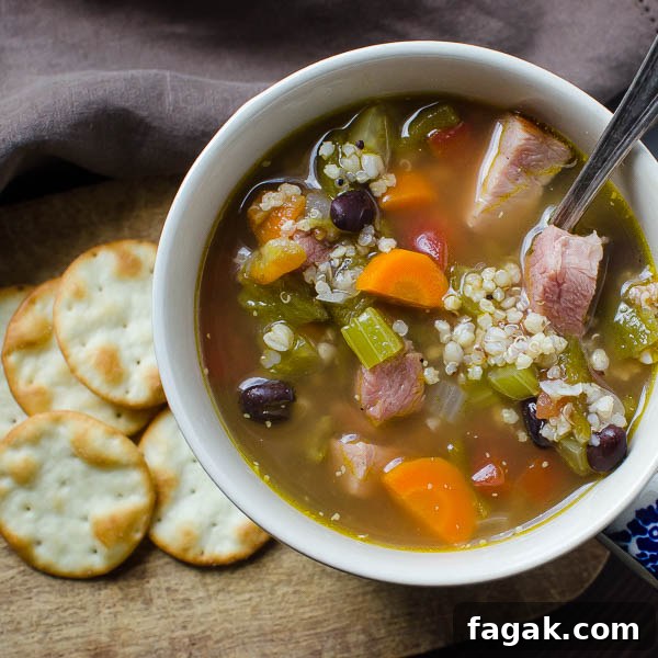 Belly Warming Hatch Chile Ham Soup