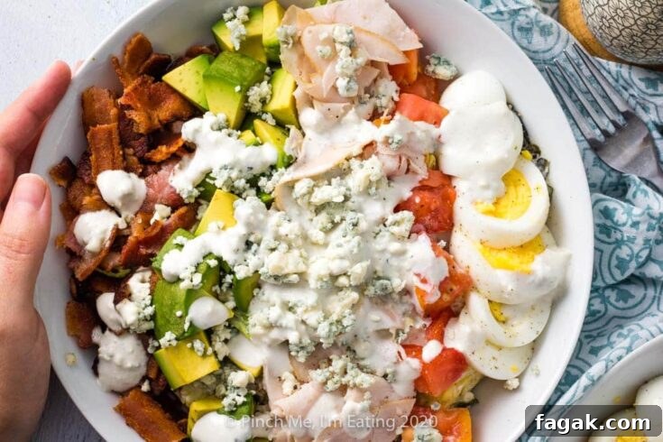 Image for Turkey Cobb Salad with Creamy Blue Cheese Dressing