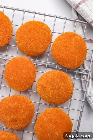 3 Ingredient Pumpkin Cookies on a cooling rack