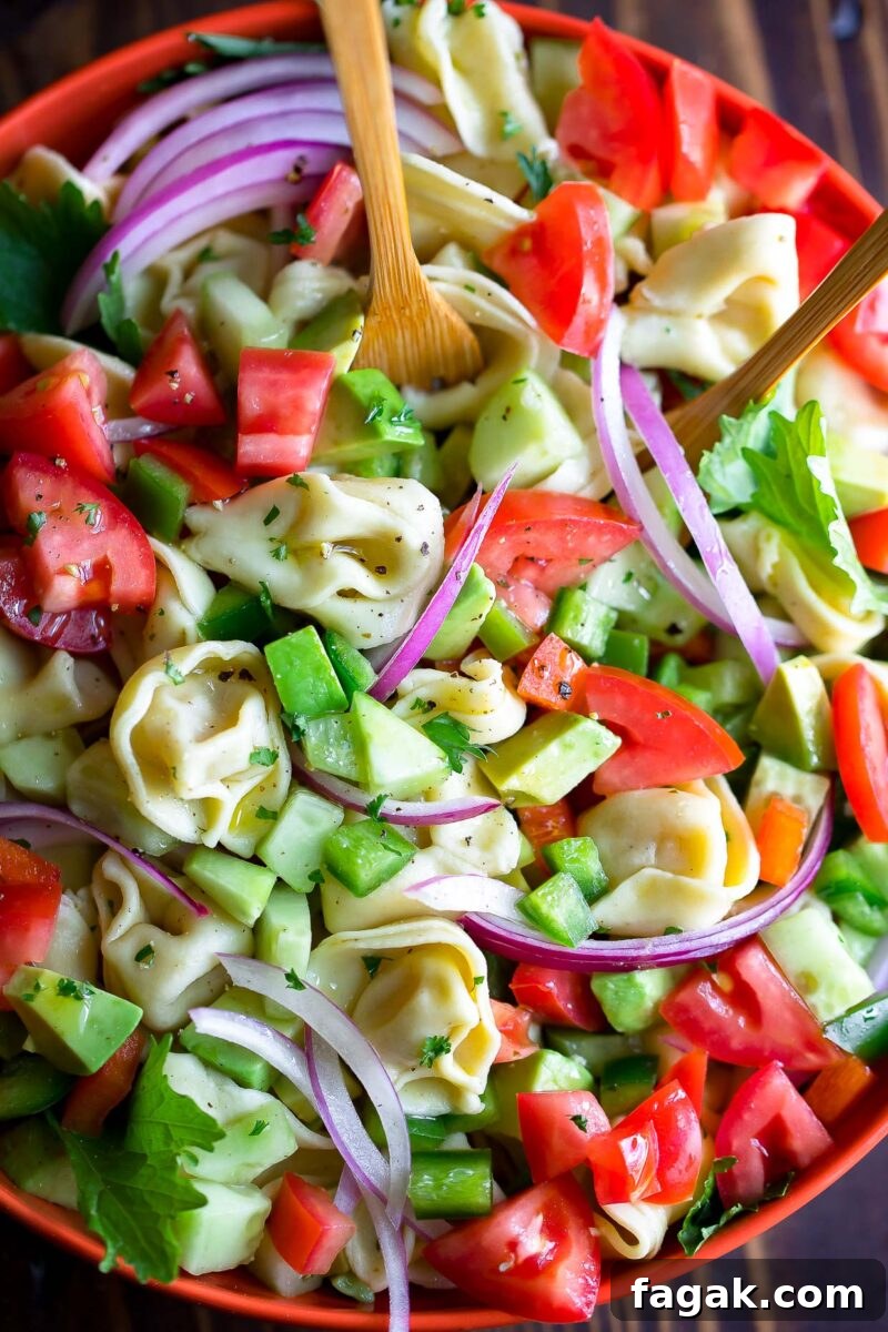 Greek Tortellini Pasta Salad