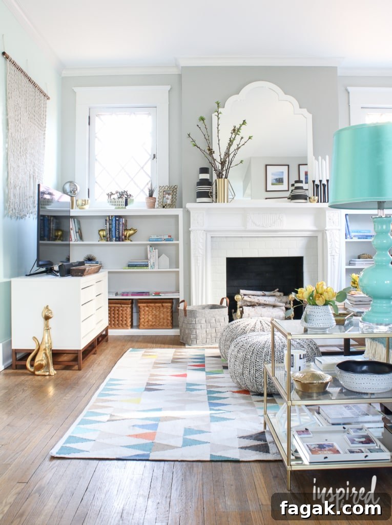 Spring Living Room Refresh: Bright Decorating Ideas and Tips 19 Spring Living Room | inspiredbycharm.com