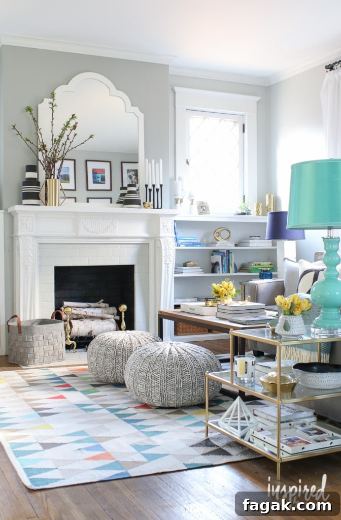 Spring Living Room Refresh: Bright Decorating Ideas and Tips 3 Spring Living Room | inspiredbycharm.com