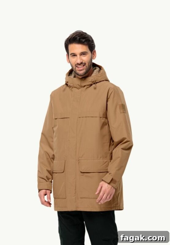 pfas free rain coat from jack wolfskin