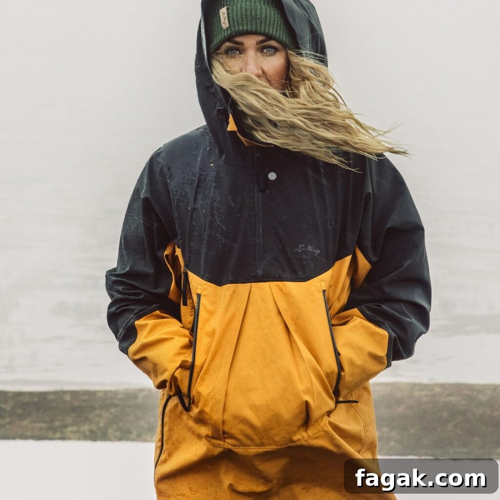 non toxic rain jacket from lundhags