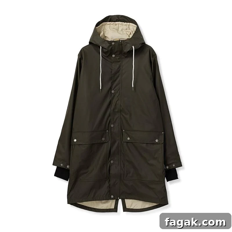pfas free raincoat from tretorn