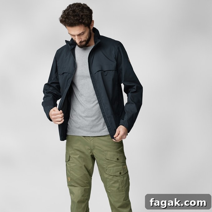 pfas free rain jackets for men from fjallraven
