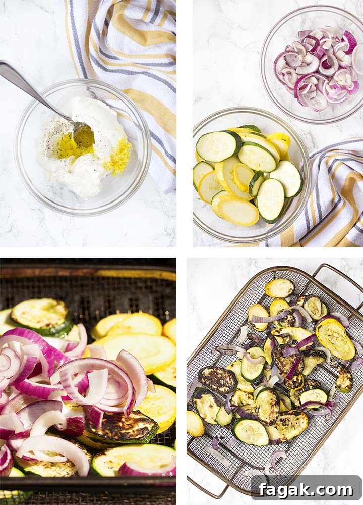 Step by step on how to make the recipe.