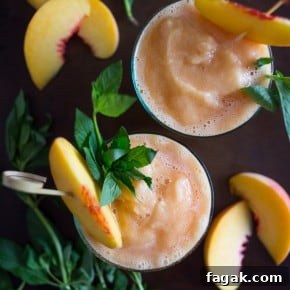 Peach Bourbon Tea Slushies Recipe for Summer Cocktails 5 img 11135 4