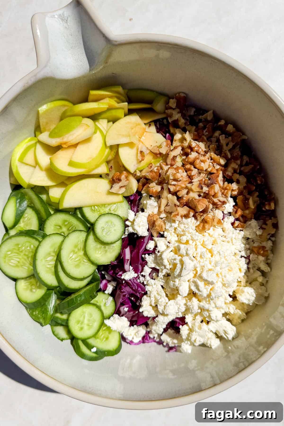 Everything added to a large mixing bowl