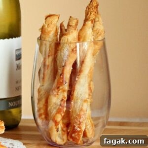 featured image for cheesy breadsticks made with puff pastry