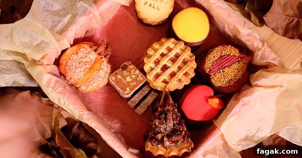 boxing up 10 kinds of fall cookies