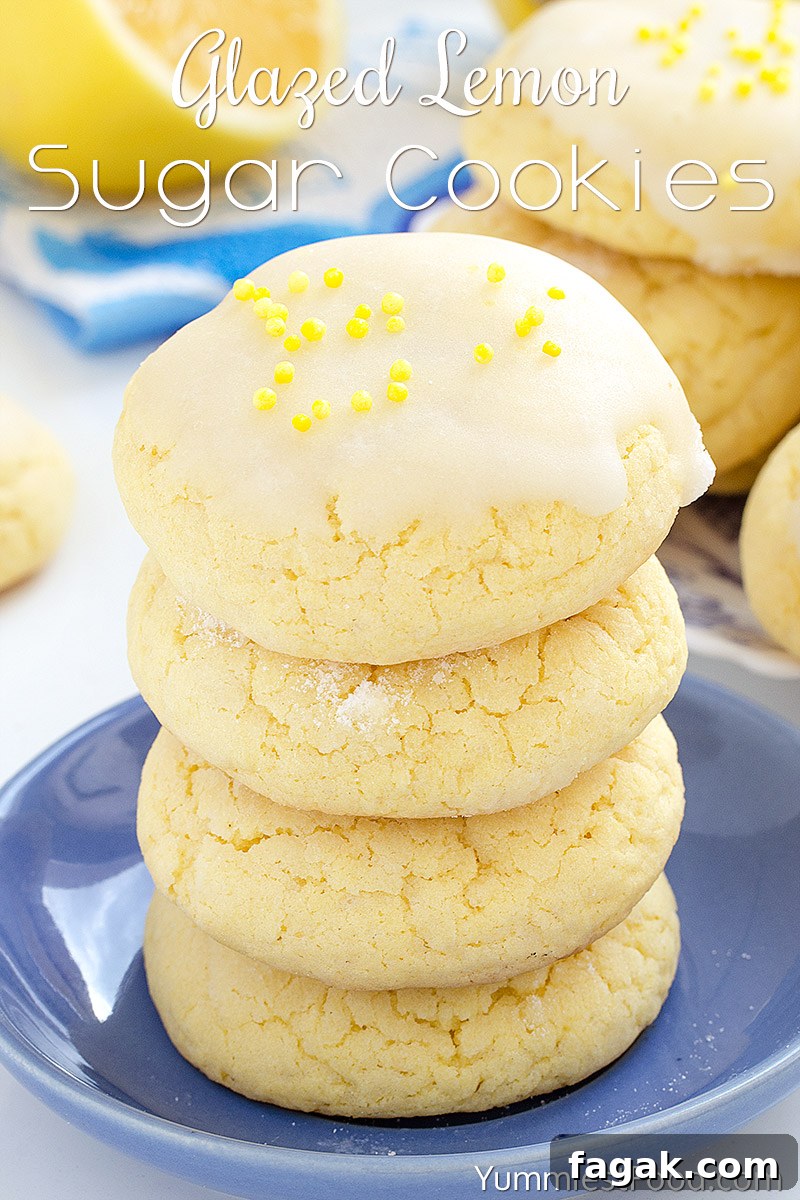 Citrus Glaze Lemon Sugar Cookies: Bright, Zesty Treats 2 Glazed Lemon Sugar Cookies