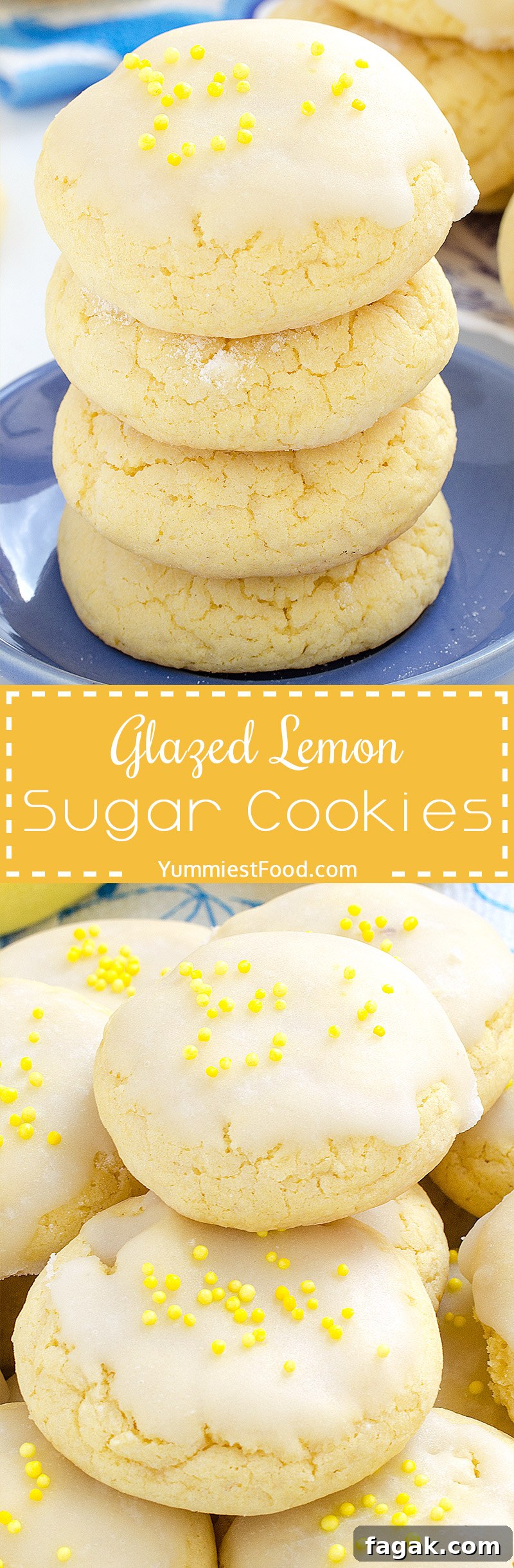 Citrus Glaze Lemon Sugar Cookies: Bright, Zesty Treats 10 Glazed Lemon Sugar Cookies - so sweet, delicious and refreshing! Very easy and quick to make with only few ingredients!