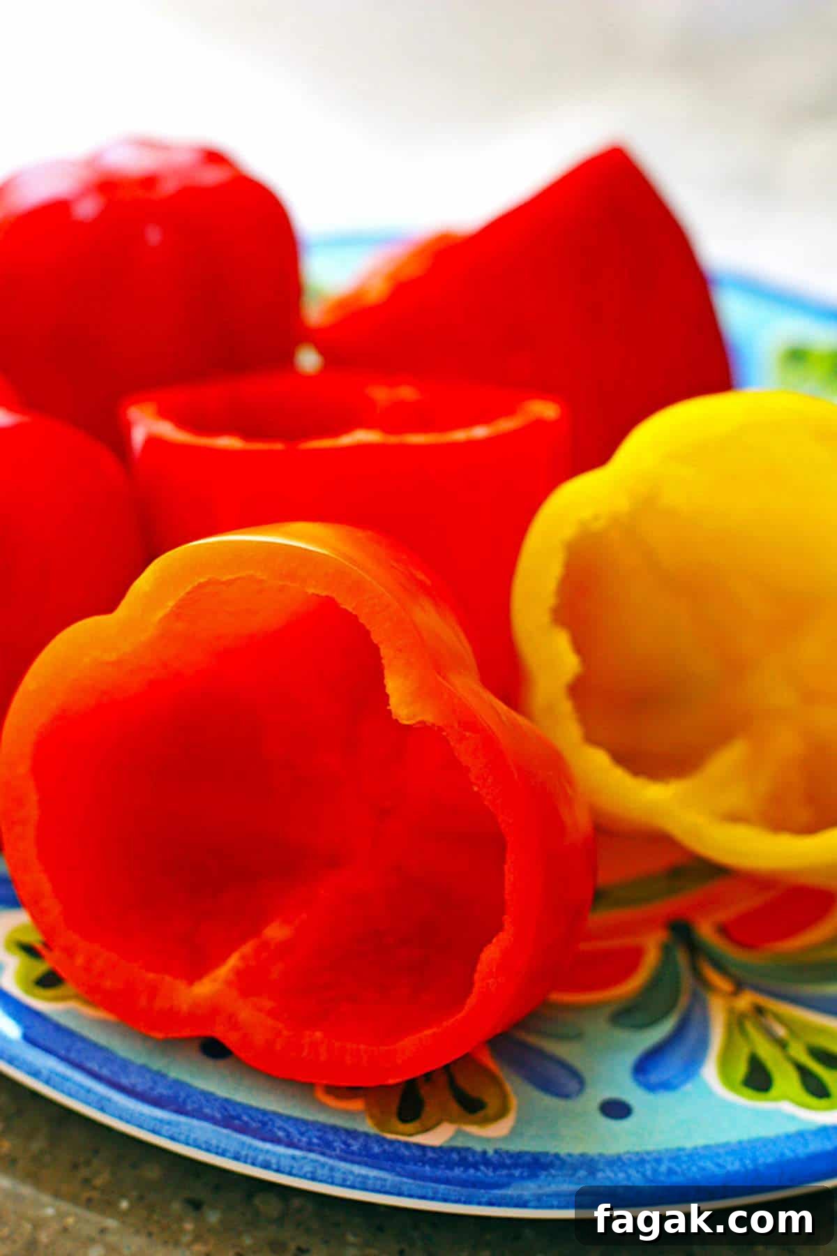 Crockpot Vegetable Stuffed Peppers