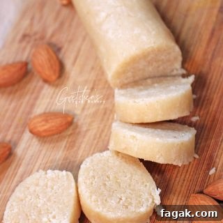 homemade vegan almond paste