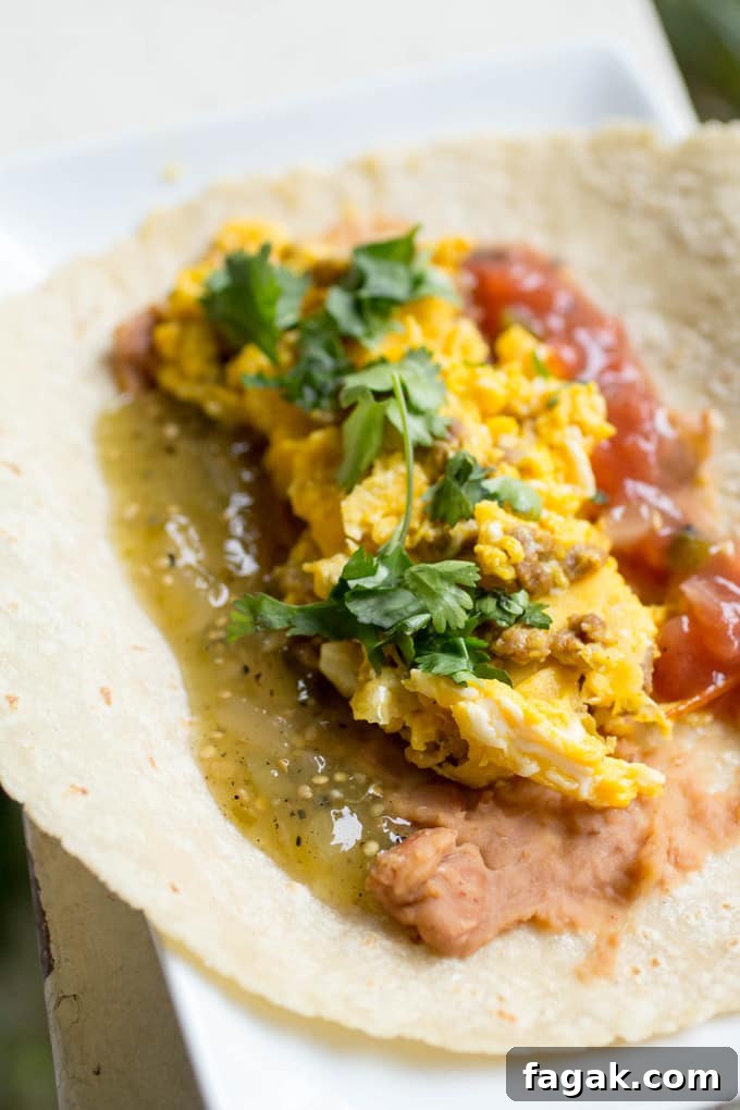 Chorizo Breakfast Tacos