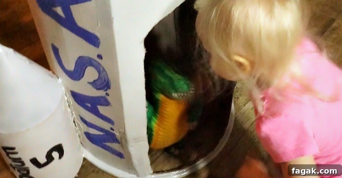 easy way to make a rocket with a cardboard box