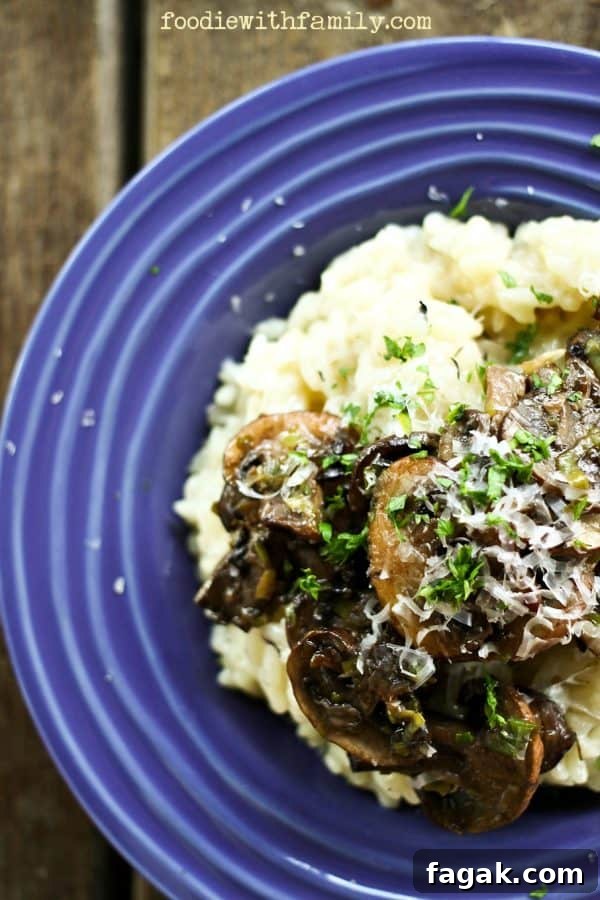 Basic Risotto tutorial with topping ideas from foodiewithfamily.com