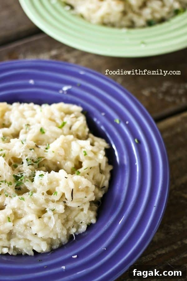 Basic Risotto tutorial with topping ideas from foodiewithfamily.com