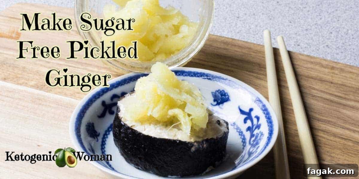 How to make Sugar free pickled ginger