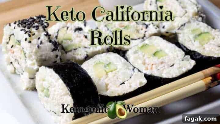 Low Carb Sushi Rolls California Rolls