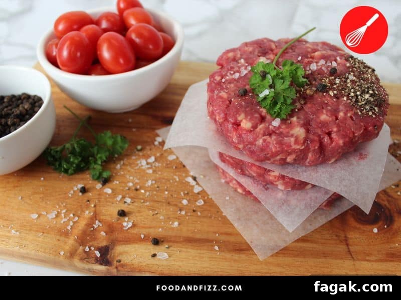 Burger patties are typically made with beef.