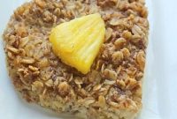 Sunshine Baked Oatmeal Recipe with Fruit and Maple Glaze
