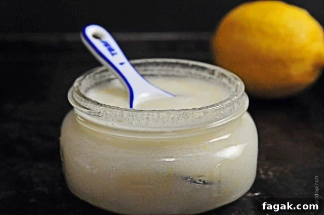 Lemon Sugar Scrub in bowl